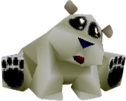 lowpolyanimals: Polar from Crash Bandicoot 2: Cortex Strikes Back 