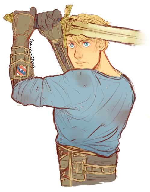 canaryarts:  Teenage!Alfred as young knight-in-training! ( aka another FantasyAU doodle!  I have no idea what to do with this AU tbh) 