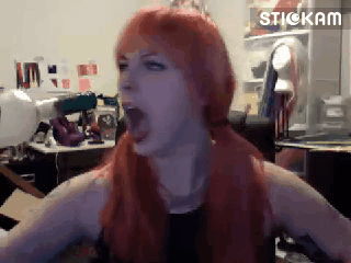 ikearstin:  Some of the gifs people made of me during the show last night LOL www.stickam.com/ikearstin