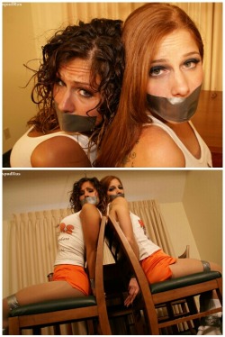 Thexpaul2:  Nikki Darling &Amp;Amp; Stacie Snow Bound Hooters Girls 