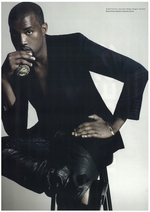 Kanye West for I.D. Magazine’s “Back to the Future” issue (December 2010). West is