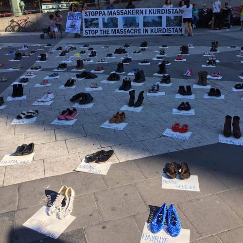 independentkurdistan:Protest against Turkey’s war on Kurds, from Stockholm Sweden