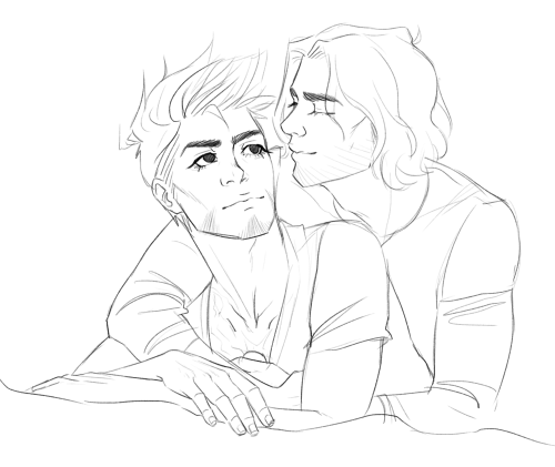 hello-shellhead: Tony and Bucky in a “we met earlier than in canon” au of some sort