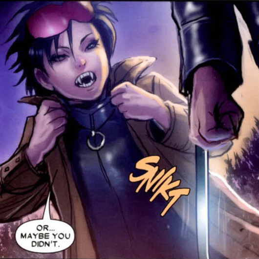 geekearth:  Jubilee and X-23… a vampire romance I can really get behind. 
