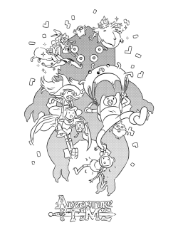 Adventure Time: Season 10 wrap party crew shirtdesign by Tom Herpich