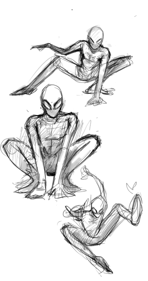 If you want to practice dynamic poses, reference Spiderman! This was great  practice. : r/learnart