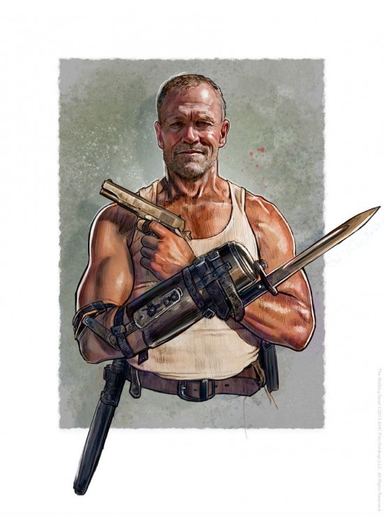 xombiedirge:  The Governor and Merle Dixon illustrations from the upcoming art show, AMC