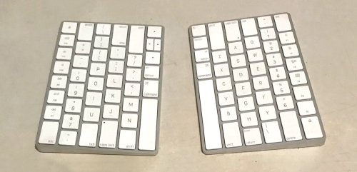 Apple KeyChange Keyboard, English version. All versions of this innovative keyboard have keys resize