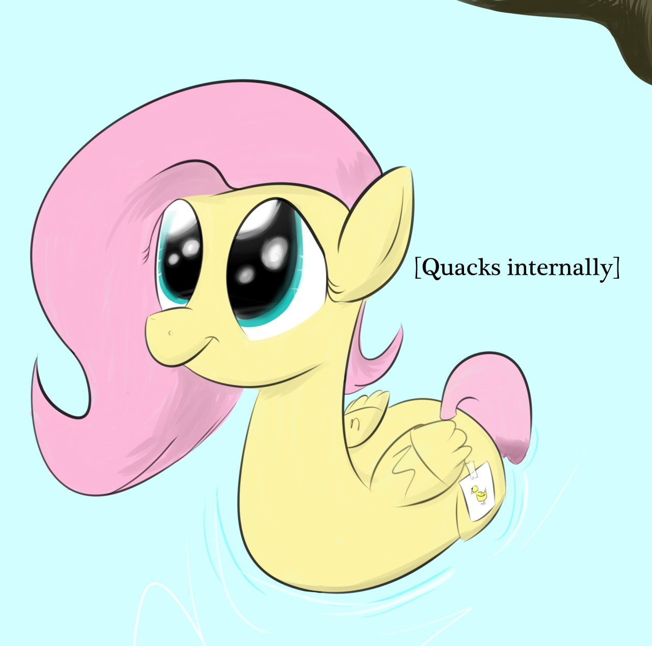 wenni-pone:Colored the Flutterduck because Flutterducks love to be colored  Higher