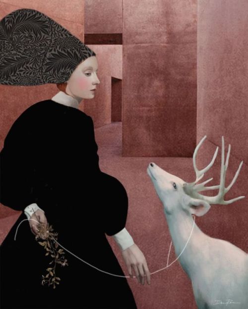 loumargi: Daria Petrilli, Caminando con un ciervo blanco
