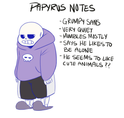 tomorobo-illust: Papyrus wakes up to a commotion and finds that his brother is split into six. Each