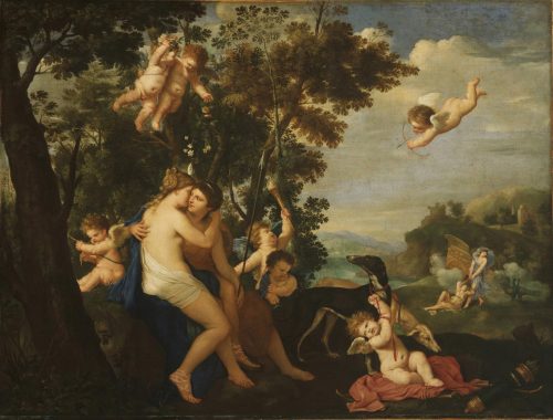 Jupiter and Callisto, attributed to Karel Philips Spierincks, who was active in Rome between 1609 an
