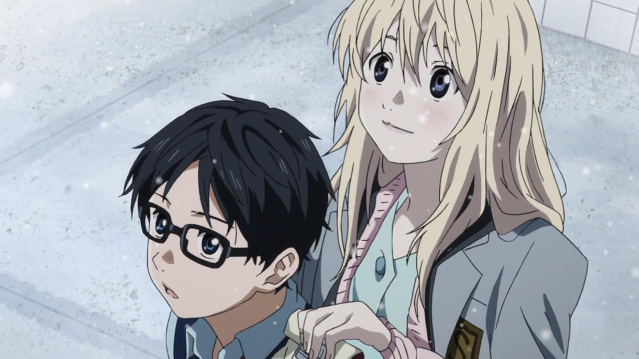 Shigatsu wa Kimi no Uso - Kousei and Kaori in Heaven - last scene