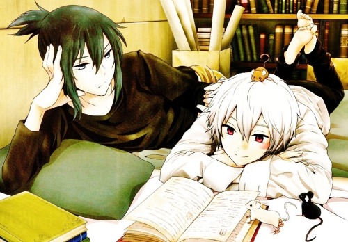 from-a-distant-end:  from-a-distant-end: "Nezumi really likes Shion's hair, doesn't he?"  --Kino Hinoki, NO.6 Vol. 5 