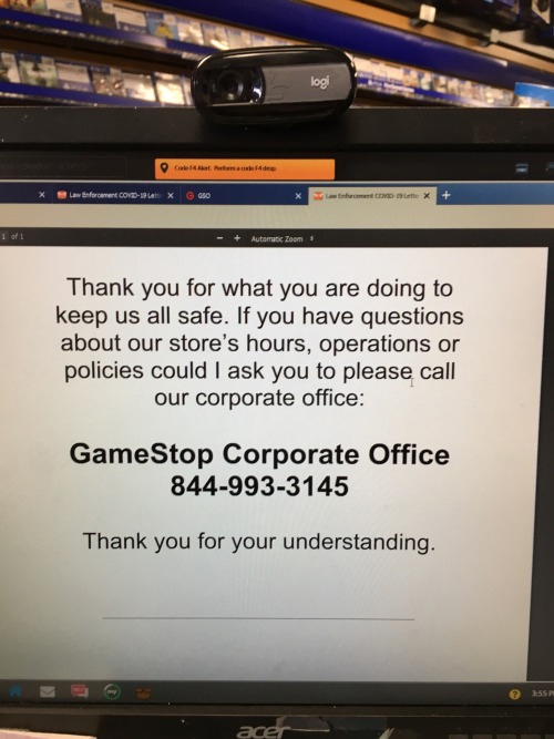 So Gamestop Will Probably Want To Fire Me For This But Fuck Them. They Are Literally Telling Us To Fight