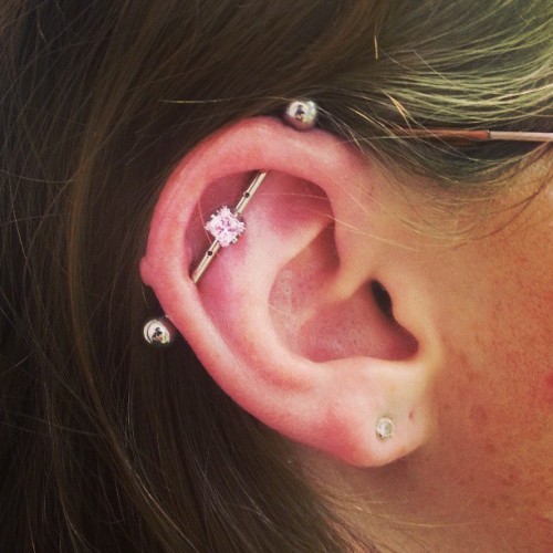 fox-of-fairmount: Julie had an industrial piercing gone awry a few years ago done elsewhere, but tha