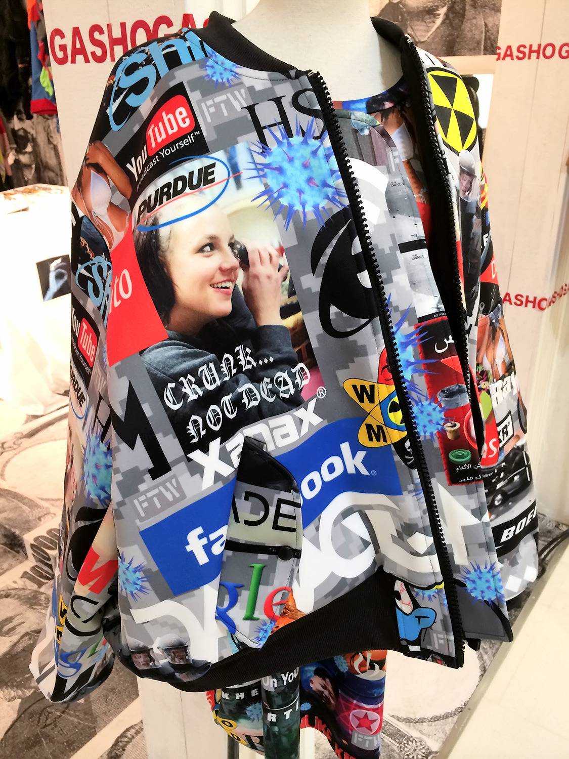 tokyo-fashion:  Amazing bomber jacket by Damage (Taiwan underground brand) at the