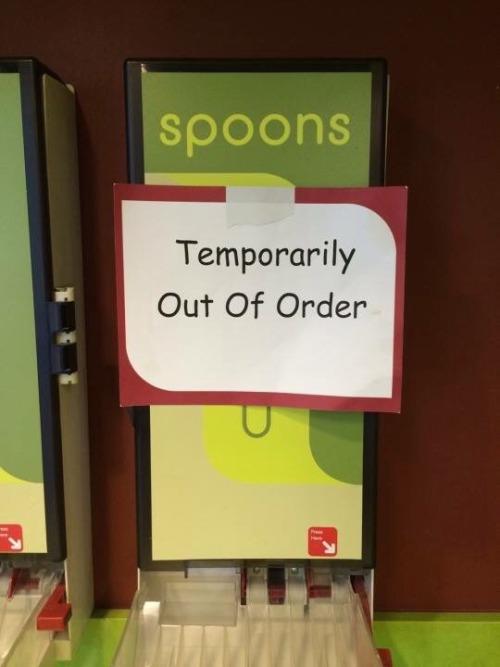 reminderthatitsnottheend:sancheck:I mean{Picture of a box of spoons with the tag “Temporarily 