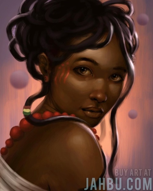 jahbu-art:Love your locs! Dedicating this warm up to my beautiful wife and the many loc queens out t