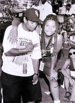 90shiphopraprnb:Eazy-E and Queen Latifah