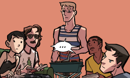 wlwboomboom:4/? of my favourite Check, Please! things: The Core Six It’s about having each oth