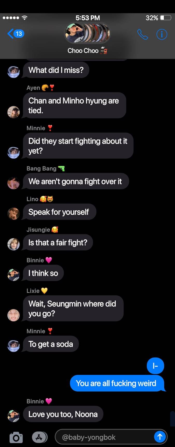 Poly SKZ!Fake Texts - They Ask You Who's Bigger