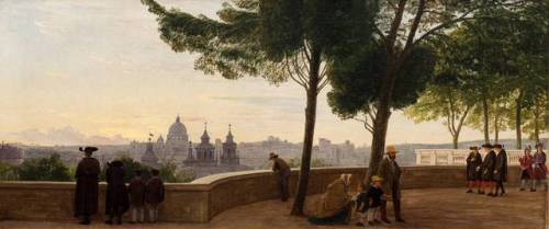 Vista de Roma desde el Monte Pincio por P. C. Skovgaard, 1861.
