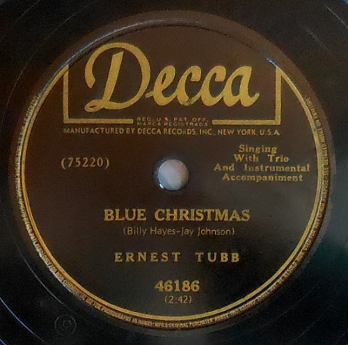 XXX classicwaxxx:  Ernest Tubb “White Christmas” photo