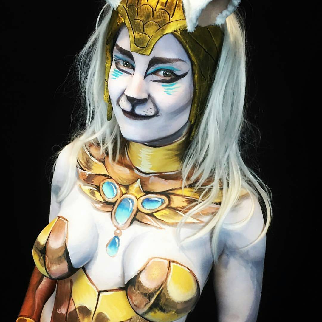 <p>@zombunnyfx has created <br/>
Bastet the egyptian goddes of love! #zombunnyfx #costume #specialeffectsmakeup #cosplay #31daysoffaceartchallenge #31daysoffaceart #dupemag  #mythicalcreature #facepaint #bodypaint #cat #goddess #armor #feline #makeup #mua #sfxmakeup #thefacepaintingshop</p>