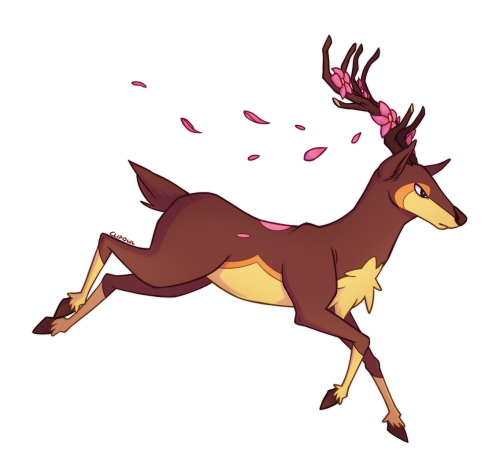 Next image for @pokemon-i-choose-you‘s art challengeDay 3: A Flower PokemonSpring Sawsbuck has flowe