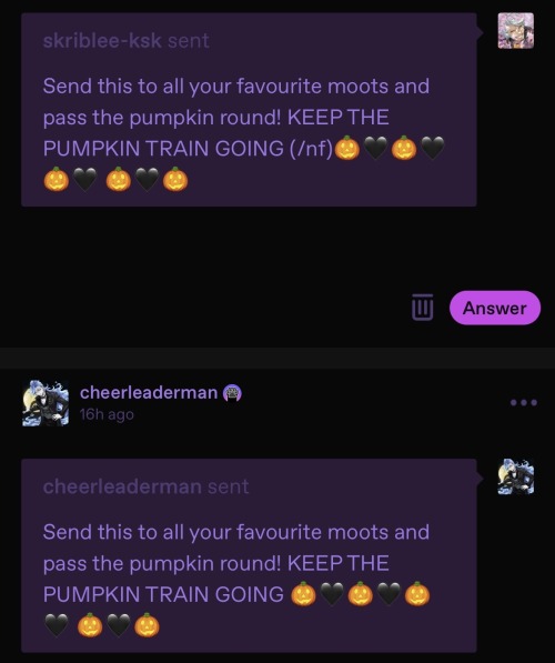 Send This To All Your Favourite Moots And Pass The Pumpkin Round! KEEP THE PUMPKIN TRAIN GOING