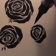 happenstancewriter:fuhked:Obsessed with this way of drawing roses.@thinky-bits