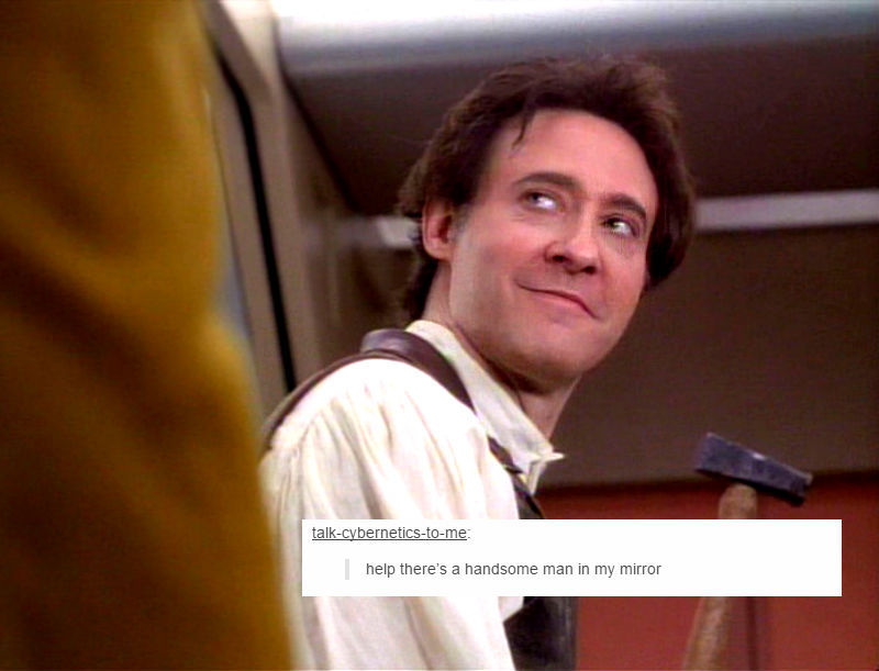 mysterytwinsclassic:  *patrick from spongebob voice* LOOK AT IT tng edition, as promised