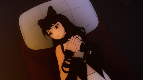 theivorytowercrumbles:  “You’re not one to back down from a challenge, Blake.” “But I am! I do it all the time. When you learned I was a Faunus, I didn’t know what to do, so I ran. When I realized my oldest partner had become a