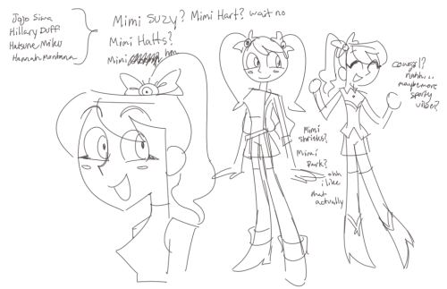 concept sketches for a dp fancharacter that is actually not really so much of a “characte