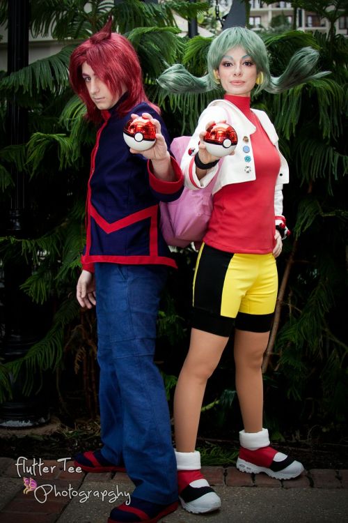 Pokemon Trainer Crystal/Kris and Silver cosplay from Katsucon 2014! Trainer Kris by Neoqueenhoneybee