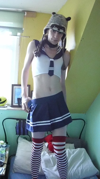 The cream of the crop! I took a short photo shoot (in my uh… bedroom) in my sailor boy outfi. c: 
