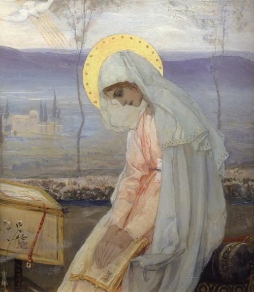 spoutziki-art: Virgin Mary by Mikhail Vasilevich Nesterov - 1898