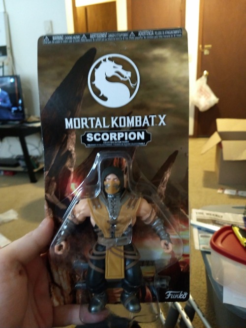From Funko’s awesome new Savage Worlds line, it’s Scorpion from Mortal Kombat X. I admit