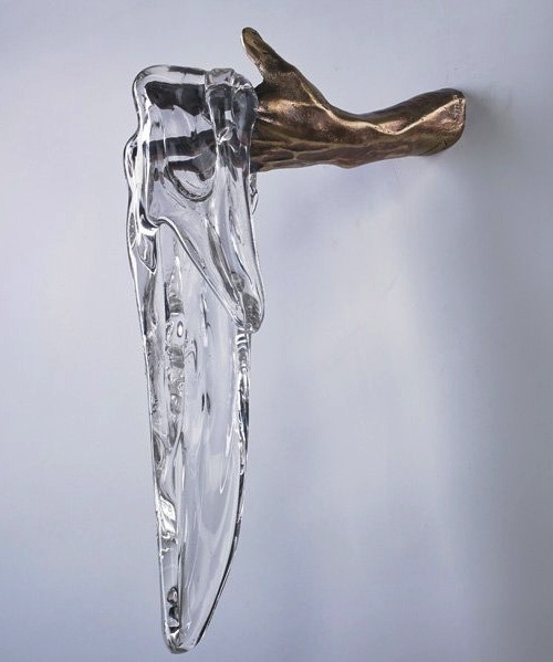 Single image borrowed from: myampgoesto11: Bronze and glass sculptures by Miles