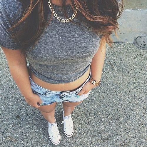 Summer Style with Converse | J'adore a la mode | Pinterest on We Heart It.