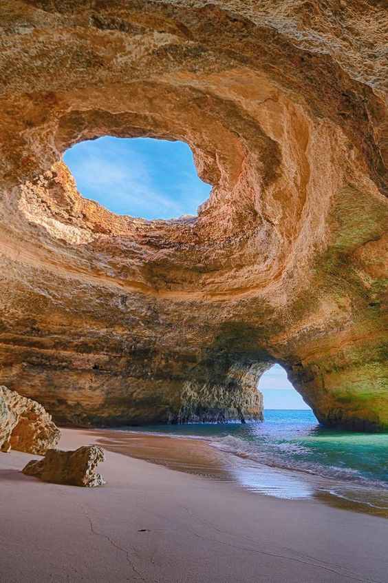 breathlessbeautyandwisdom:  Benagil caves in Algarve, a natural wonder in the Portuguese