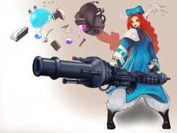 greenartfrostmagefire:  Wow~ Is that what Momo’s weapon looked like? XD  Crazy awesome http://www.pixiv.net/member.php?id=5002356