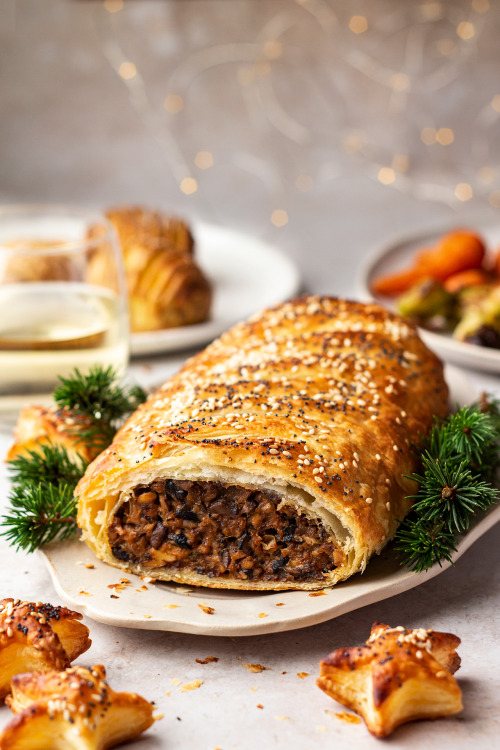 Giant vegan sausage rollGiant vegan sausage roll makes for a delicious plant-based Christmas centrep