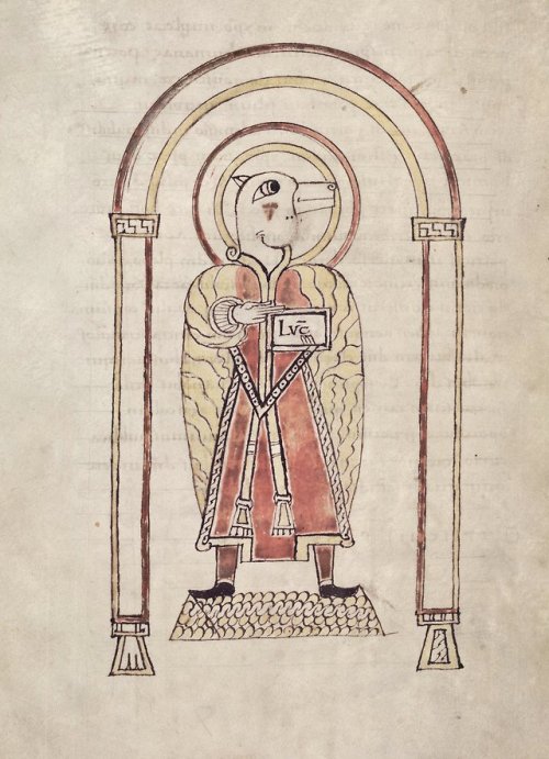 Luke10th c. Gospelbook, Oxford, Bodleian Library, Auct D.2.16, f.101v from Landevennec, Brittany