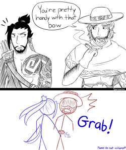 sorachudoodles:  Slay em, Hanzo 