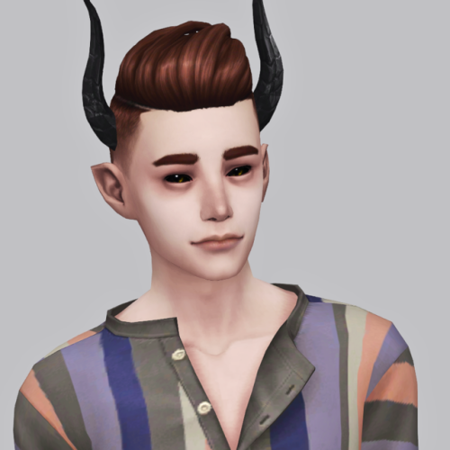 i made a demon boy he says hi pls let him pet ur cats