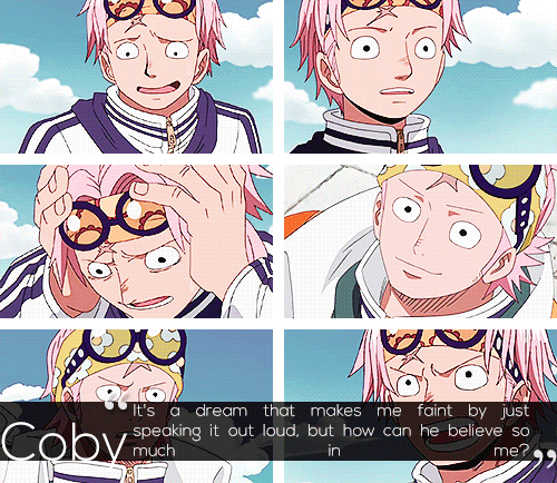 shiroyoh:  One Piece Friendships: Coby’s and Luffy’s+ for stolenbymothersea 