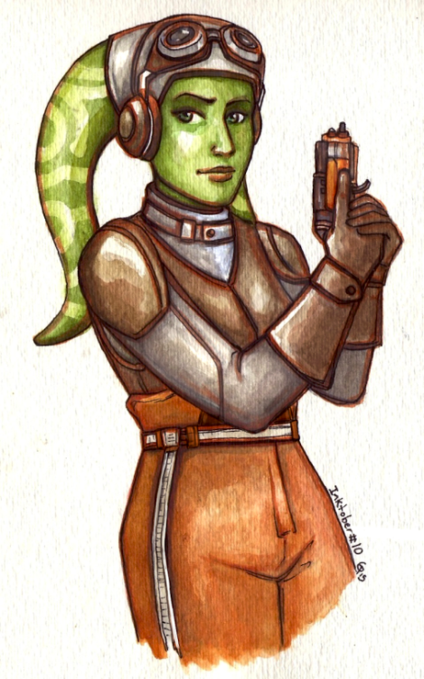 joganpie:Hera Syndulla for day ten!   Captain of my heart.  