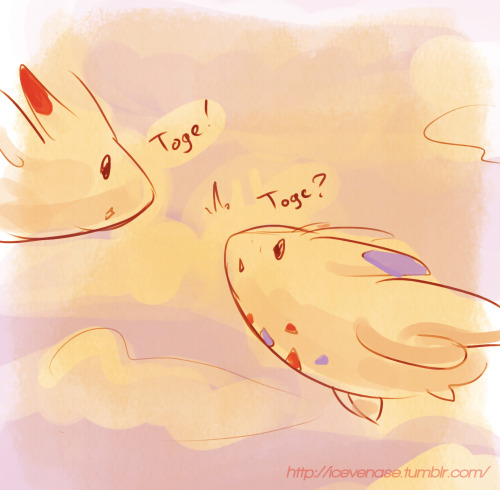 icevenase:  I’m just gonna leave this here…. QuQAll togepi on this earth are their child ! Edit : “aren’t they brother and sister ? “- I DON’T KNOW ! just appreciate this cute fluffy thing ! D:<